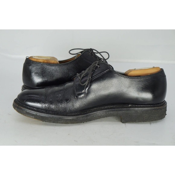 Alden Shoes Alden Restoration Black Leather Derby Plain Toe 9 Ac With Shoe Trees Poshmark